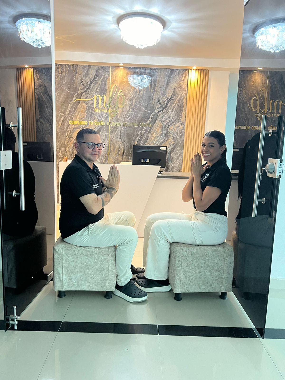 Paciente relajada en terapia